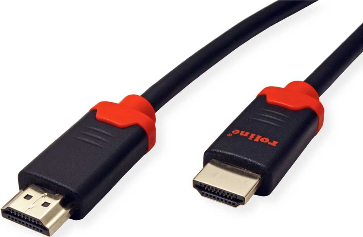 Καλώδιο HDMI Ultra High Speed Roline Μαύρο / Κόκκινο 3m