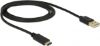 Καλώδιο USB Type-C / Type-A DeLock Μαύρο 1m