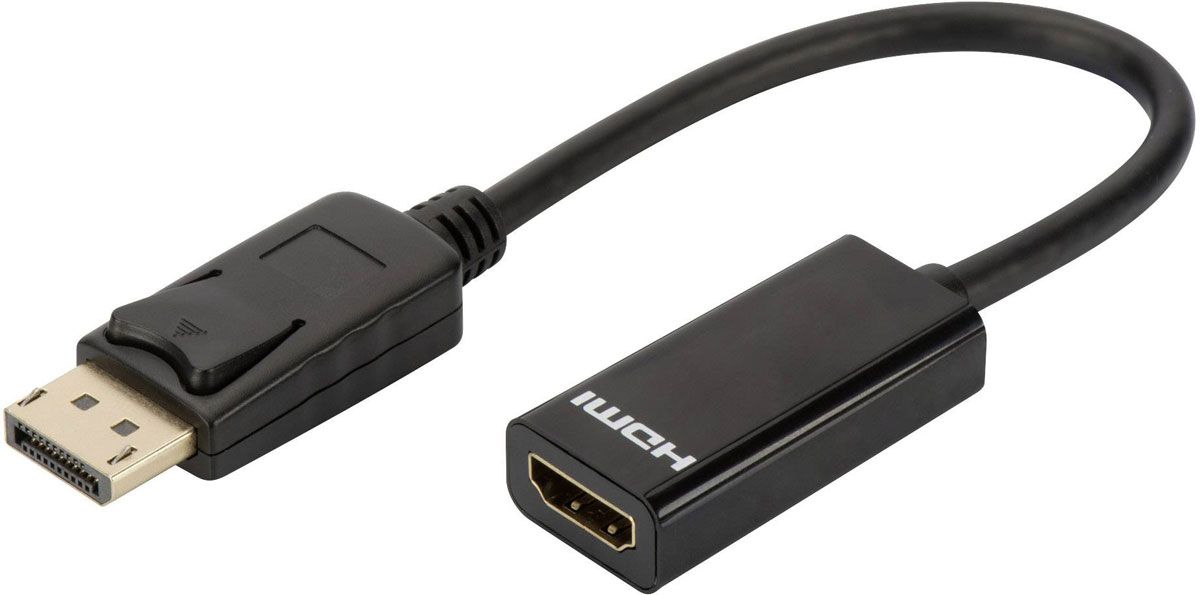 Προσαρμογέας Καλωδίου HDMI / DisplayPort OEM Μαύρο 0.15m