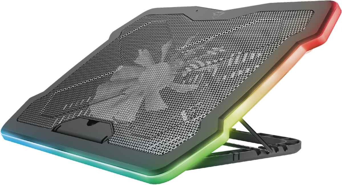 Βάση Laptop 17.3" Trust GXT 1126 Aura Multicolour-illuminated Μαύρο