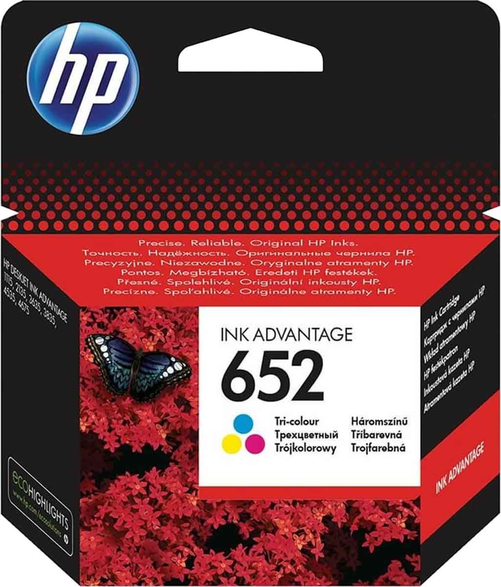 Μελάνι Inkjet HP 652 Tri-Color 0.2K F6V24AE