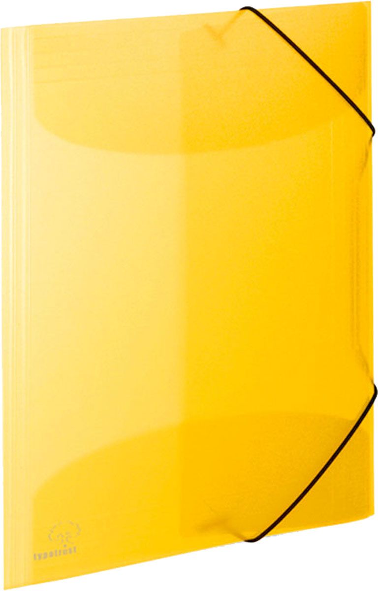 Πλαστικό Ντοσιέ με Αυτιά / Λάστιχο A4 Typotrust 23x32cm Κίτρινο