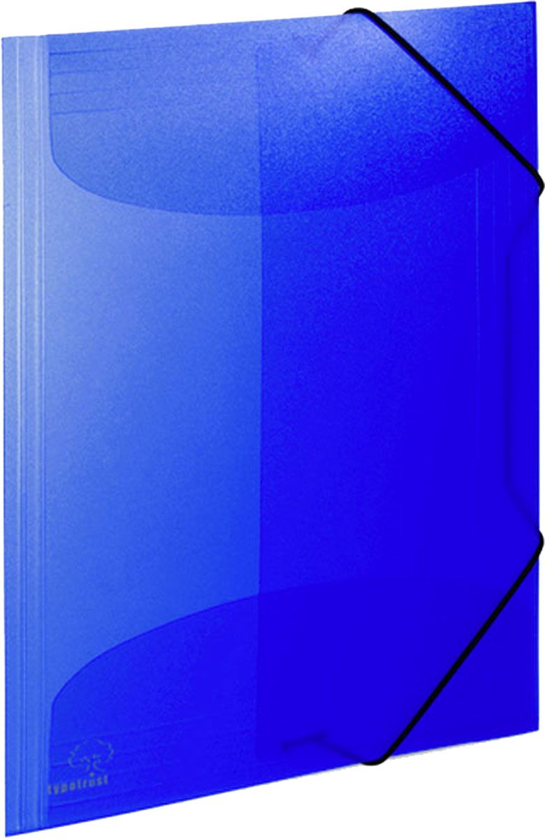 Πλαστικό Ντοσιέ με Αυτιά / Λάστιχο A4 Typotrust 23x32cm Μπλε