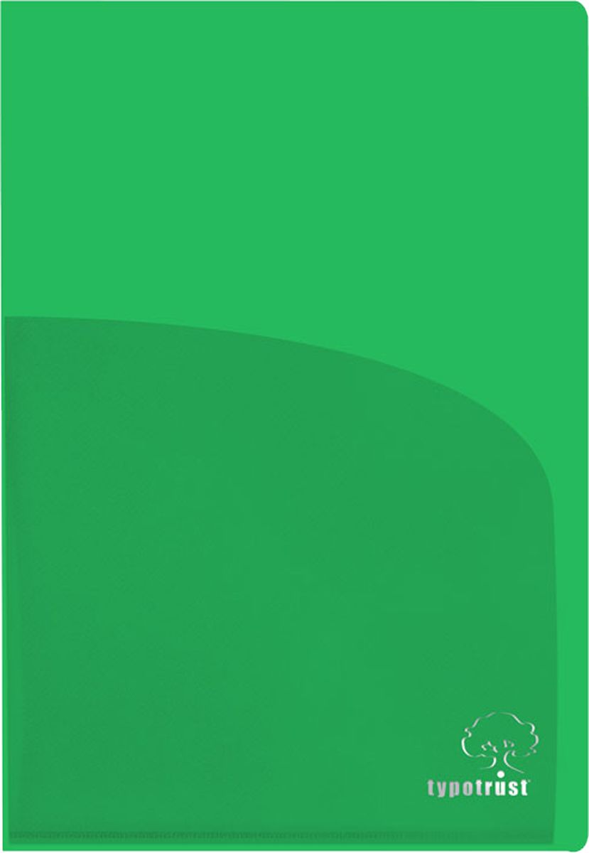 Δίπτυχη Ζελατίνα A4 Typotrust 170mic Πράσινη