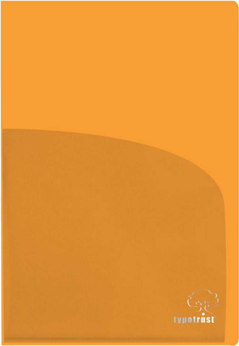 Δίπτυχη Ζελατίνα A4 Typotrust 170mic Πορτοκαλί
