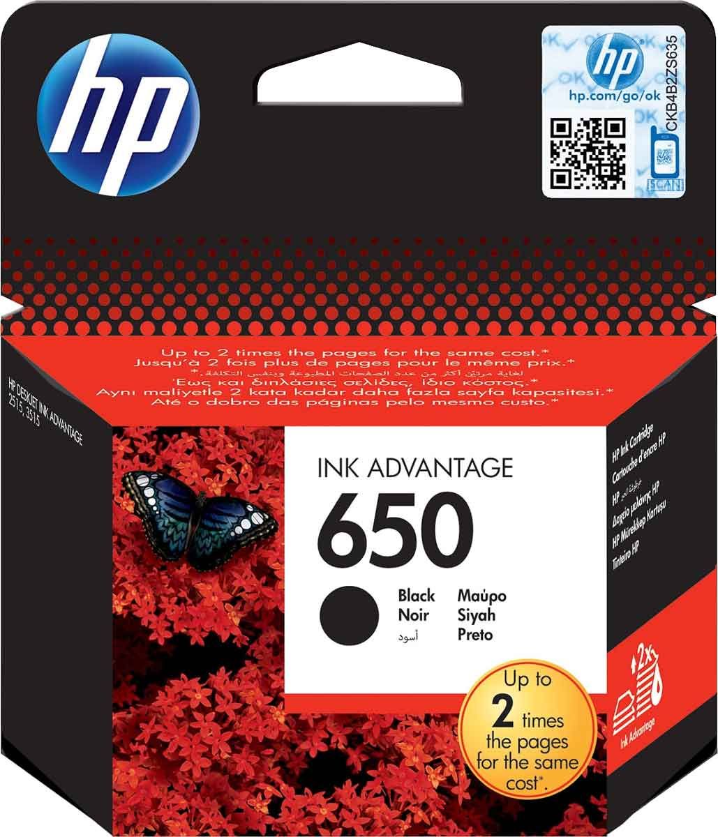 Μελάνι Inkjet HP 650 Black 0.3K CZ101AE